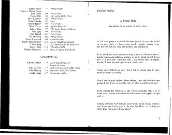 NONFICTION Czeslaw Milosz A Poetic State - Columbia: A Journal ...