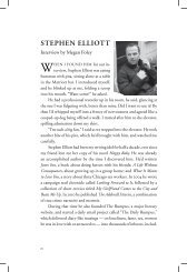 Interview: Stephen Elliott - Columbia: A Journal of Literature and Art
