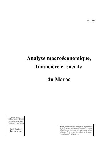 Maroc rapport final SM BS - Agence Française de Développement