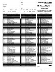 Distributor Order Form - Combat Zone