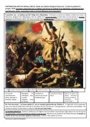 Etude du tableau d'Eugène Delacroix : La liberté guidant le peuple ...