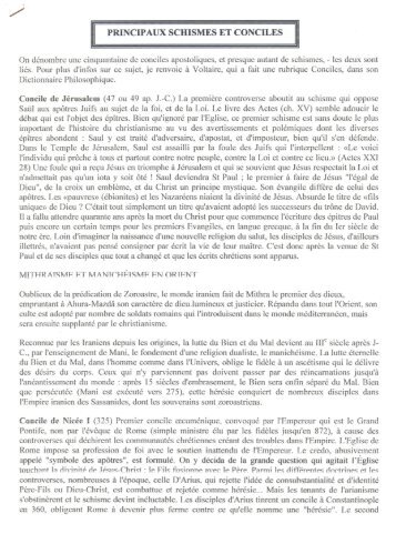 II PRINCIPAUX SCHISMES ET CONCILES