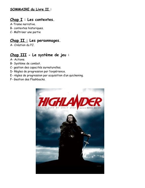 Highlander 2ème édition révisée