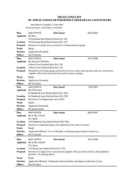 Decisions Taken Under Delegated Powers PDF 101 KB