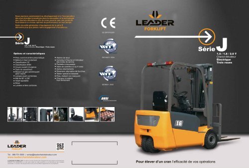 Fiche technique (Format PDF) - Leader Forklift