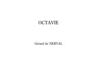 NERVAL ： Octavie