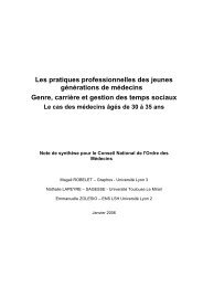 Les pratiques professionnelles des jeunes générations de médecins