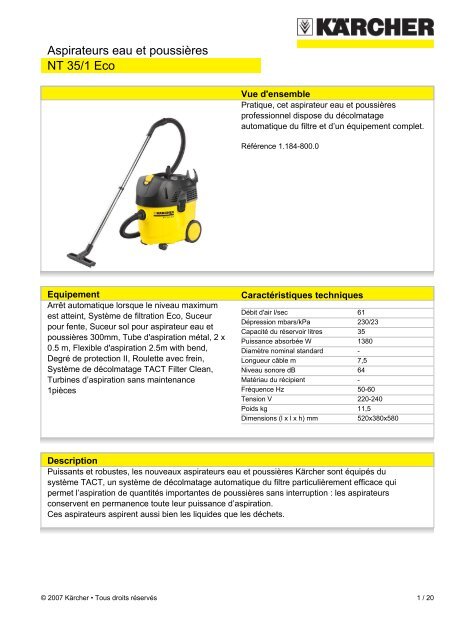 fiche technique complete du produit - Expressoutillage.com