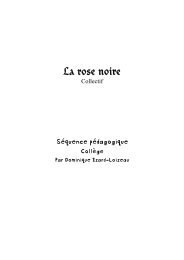La rose noire Liste de «Lectures pour les collégiens - Rageot