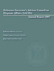 D18233 GACHA Annual Report.qxd - Delaware Health and Social ...