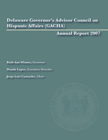 D18233 GACHA Annual Report.qxd - Delaware Health and Social ...