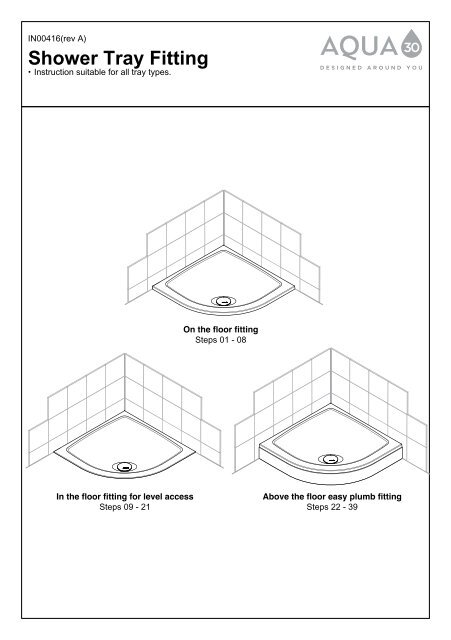 Shower Tray Fitting - Aqualux Shower Enclosures