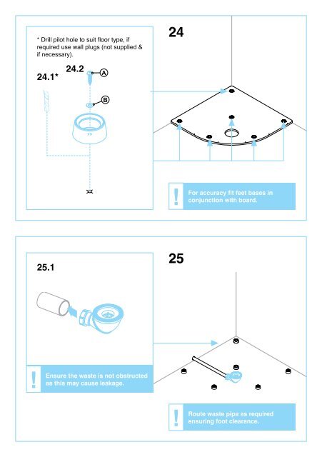 Shower Tray Fitting - Aqualux Shower Enclosures