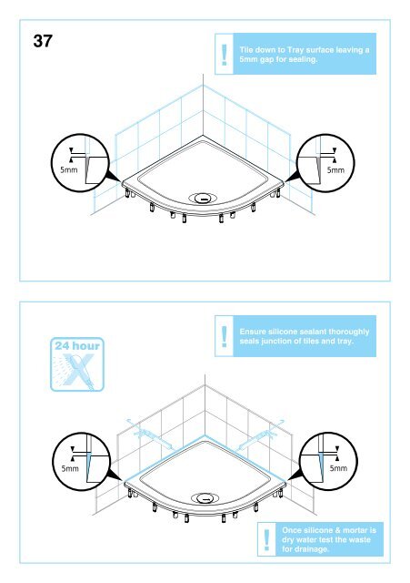 Shower Tray Fitting - Aqualux Shower Enclosures