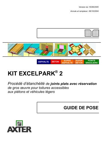 Guide de pose EXCELPARK 2 - Axter