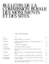 BULLETIN DE LA COMMISSION ROYALE DES ... - Ialg.be