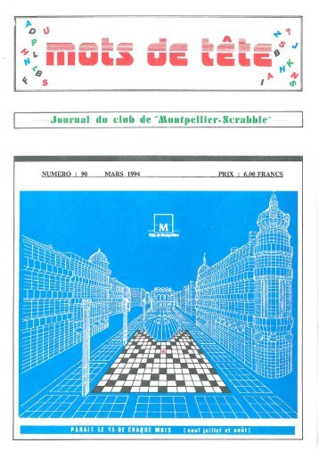 Mots de Tête n°90 (mars 1994) - Montpellier Scrabble