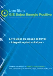 Le Livre Blanc Photovoltaïque - Enjeu Energie Positive