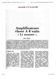 Amplificateur classe A 8 watts 