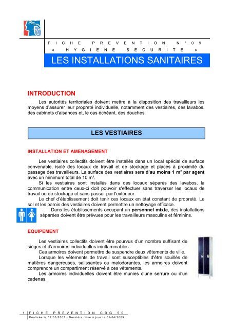 09 : Les installations sanitaires