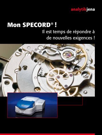 Mon SPECORD® ! - Analytik Jena AG