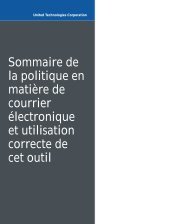 Sommaire de la politique en matière de courrier électronique et ...