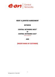 RENT A JOINTER AGREEMENT BETWEEN CENTRAL ... - E.ON UK
