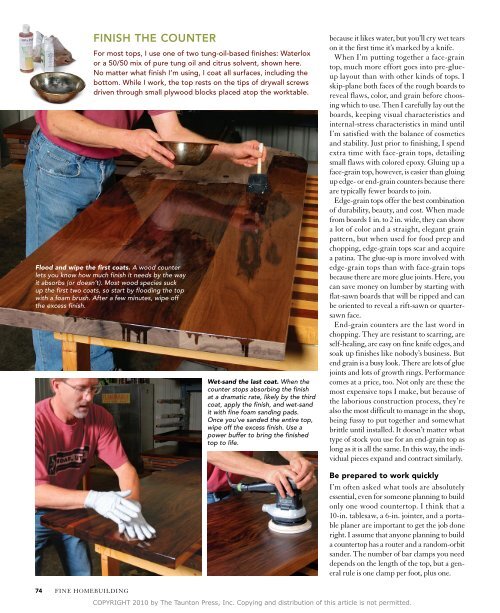 Making Wood Countertops - WEST SYSTEM Epoxy