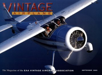 VA Vol 31 No 9 Sept 2003 - Members Only - EAA Vintage Aircraft ...