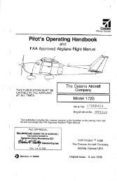 Pilot's Operating Handbook - Engineers Flying Club