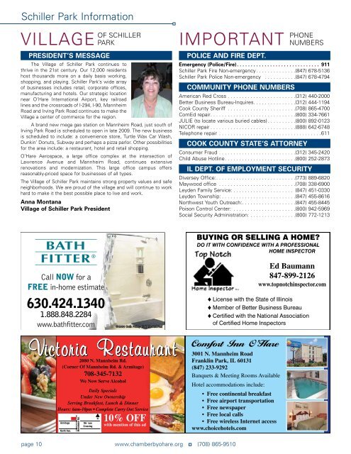 2010 Franklin Park/Schiller Park Community Guide - Pioneer Press ...