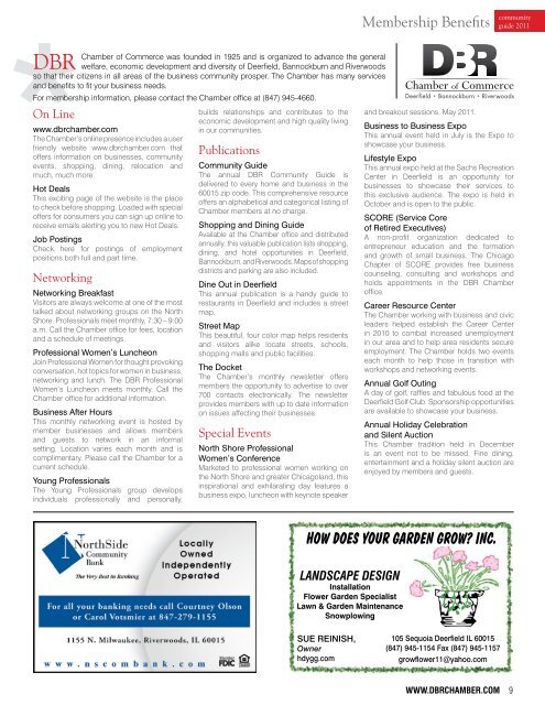 2011 Deerfield Bannockburn Riverwoods Community Guide