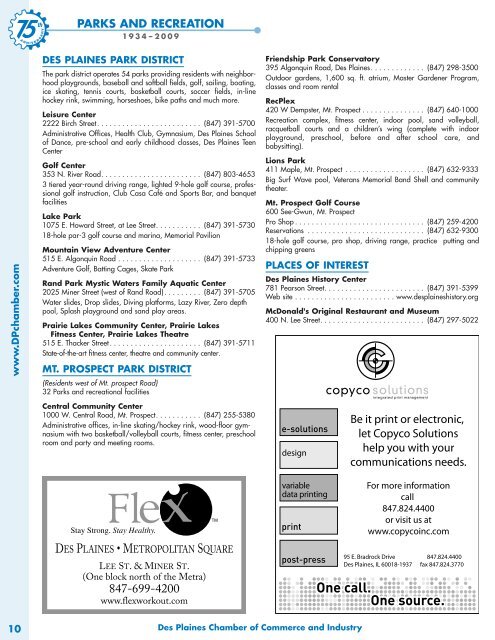 2009 Des Plaines Community Guide - Pioneer Press Communities ...