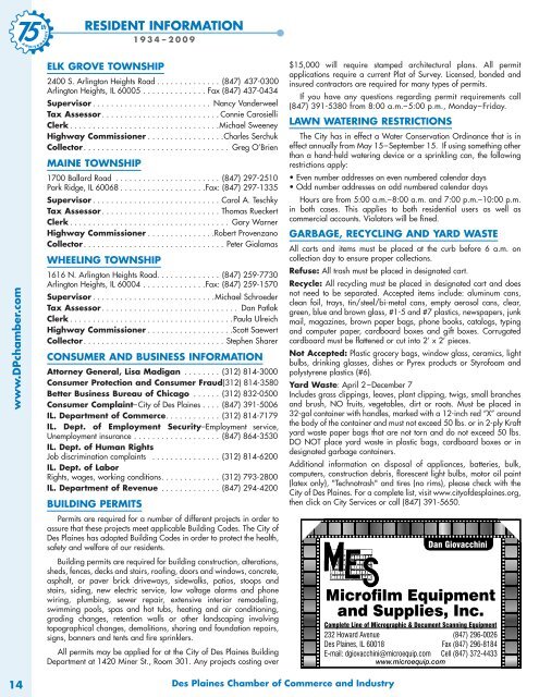 2009 Des Plaines Community Guide - Pioneer Press Communities ...