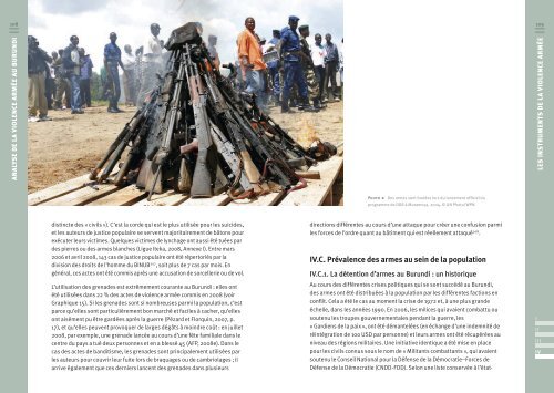 anaLyse de la vioLence armée au burundi