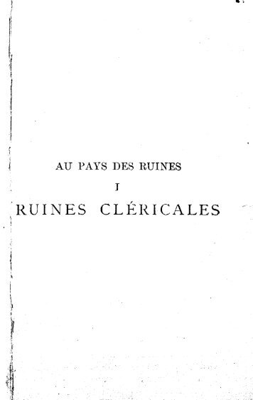 Ruines cléricales / [préface de Joseph Doutre].