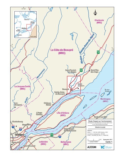 Aménagement hydroélectrique Hydro-Canyon Saint-Joachim sur la ...