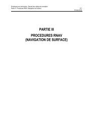 PARTIE III PROCEDURES RNAV (NAVIGATION DE SURFACE) - SIA