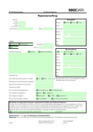 Reparaturauftrag - Maxdata