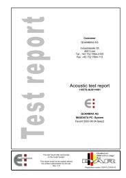 Acoustic noise test report - Maxdata