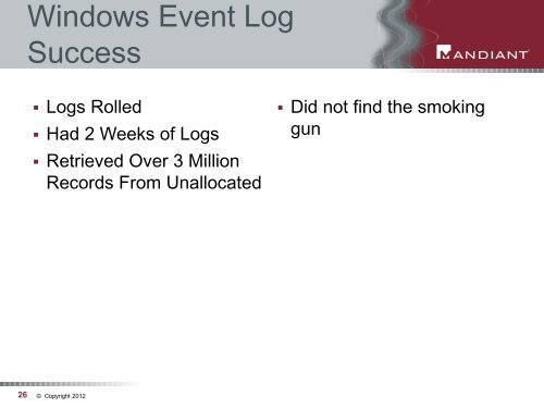 Carve for Record not Files - SANS Computer Forensics