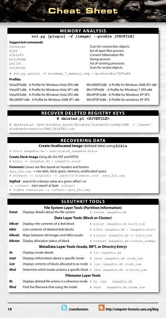 SIFT WORKSTATION - SANS Computer Forensics - SANS Institute