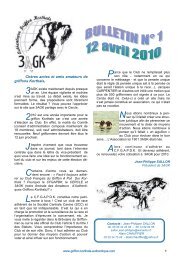 Bulletin n° 1 - Griffons Korthals Authentiques, 3AGK