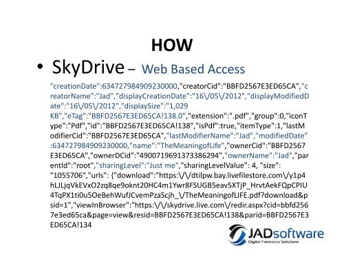 Recovering Digital Evidence in a Cloud Computing Paradigm