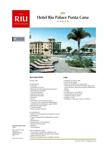 Hotel Riu Palace Punta Cana - Anders reisen