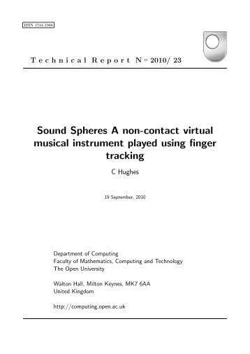 Sound Spheres A non-contact virtual musical instrument played ...