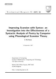 Improving Scansion with Syntax - Computing Technical Reports ...