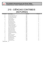 Lista de Aprovados Vestibular 2011/2 - Uniron