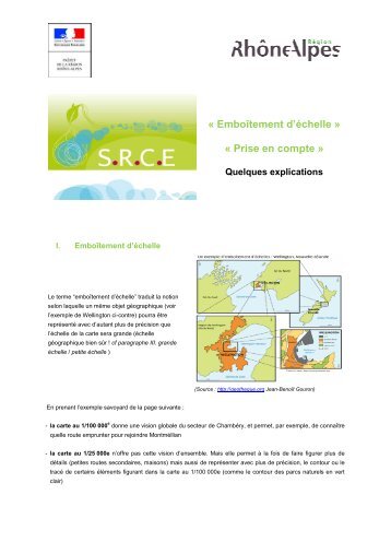 « Emboîtement d'échelle » « Prise en compte »