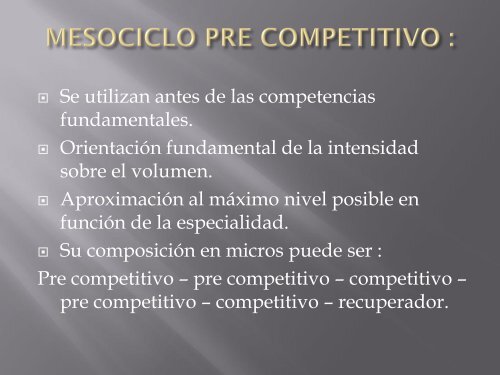 PLANIFICACIÓN DEL ENTRENAMIENTO DEPORTIVO ... - Condepah